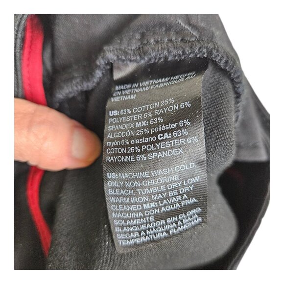 WHBM‎ White House Black Market Skinny Flare Leg Black Jeans Size 6L Long Tall - Picture 8 of 11